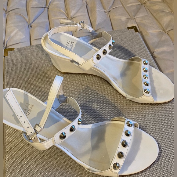 Stuart Weitzman white wedge sandals - Picture 5 of 5